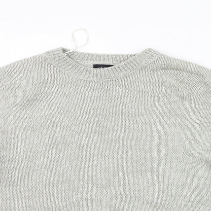 Womens UK Size M New Look Grey Pullover Jumper