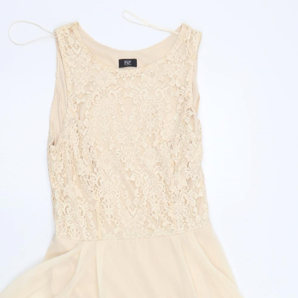 F&F Womens Beige   A-Line  Size 10