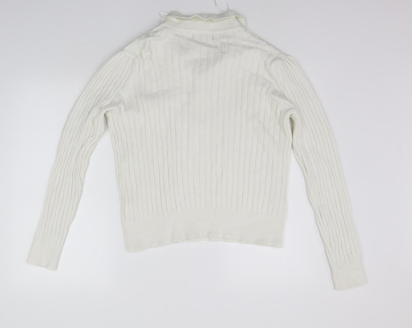 Primark Womens White   Pullover Jumper Size M