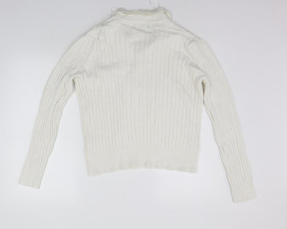 Primark Womens White   Pullover Jumper Size M