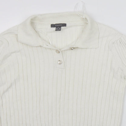 Primark Womens White   Pullover Jumper Size M