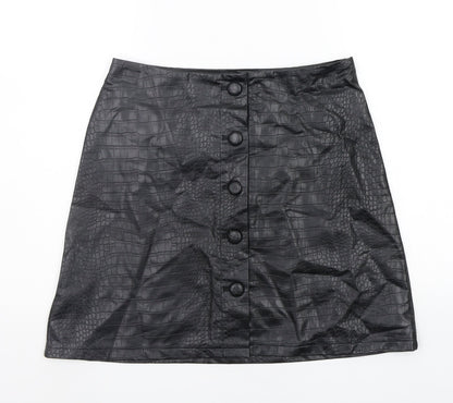 Primark Womens Black   A-Line Skirt Size 10