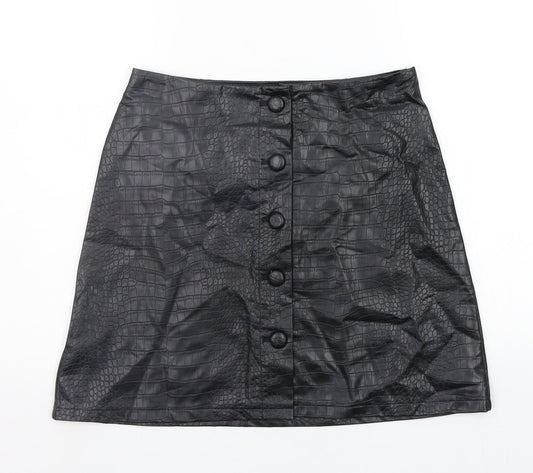 Primark Womens Black   A-Line Skirt Size 10