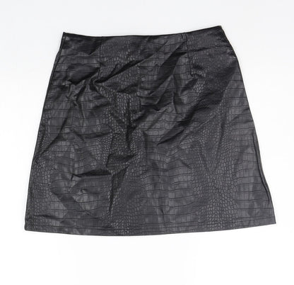Primark Womens Black   A-Line Skirt Size 10
