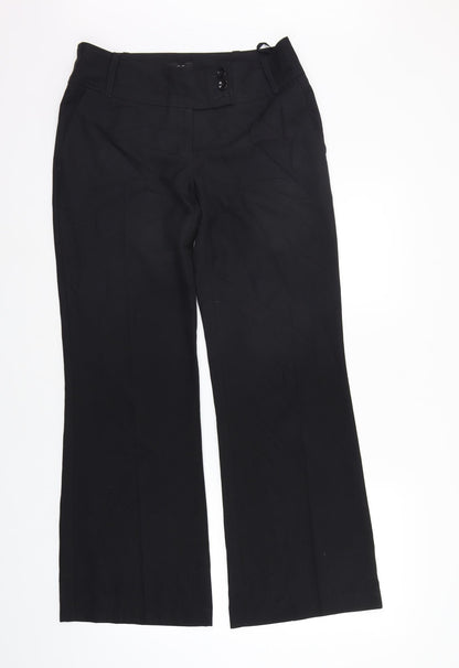 Womens UK Size 10 F&F Regular Fit  Black Trousers