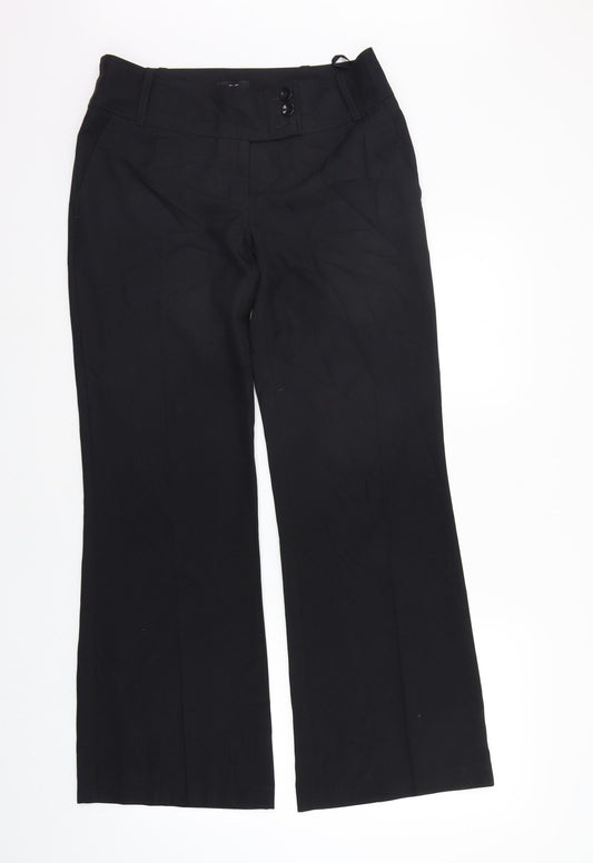 F&F Womens Black   Trousers  Size 10 L29 in