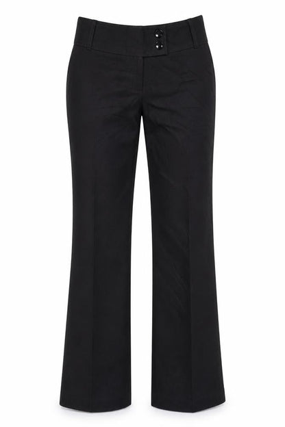 Womens UK Size 10 F&F Regular Fit  Black Trousers