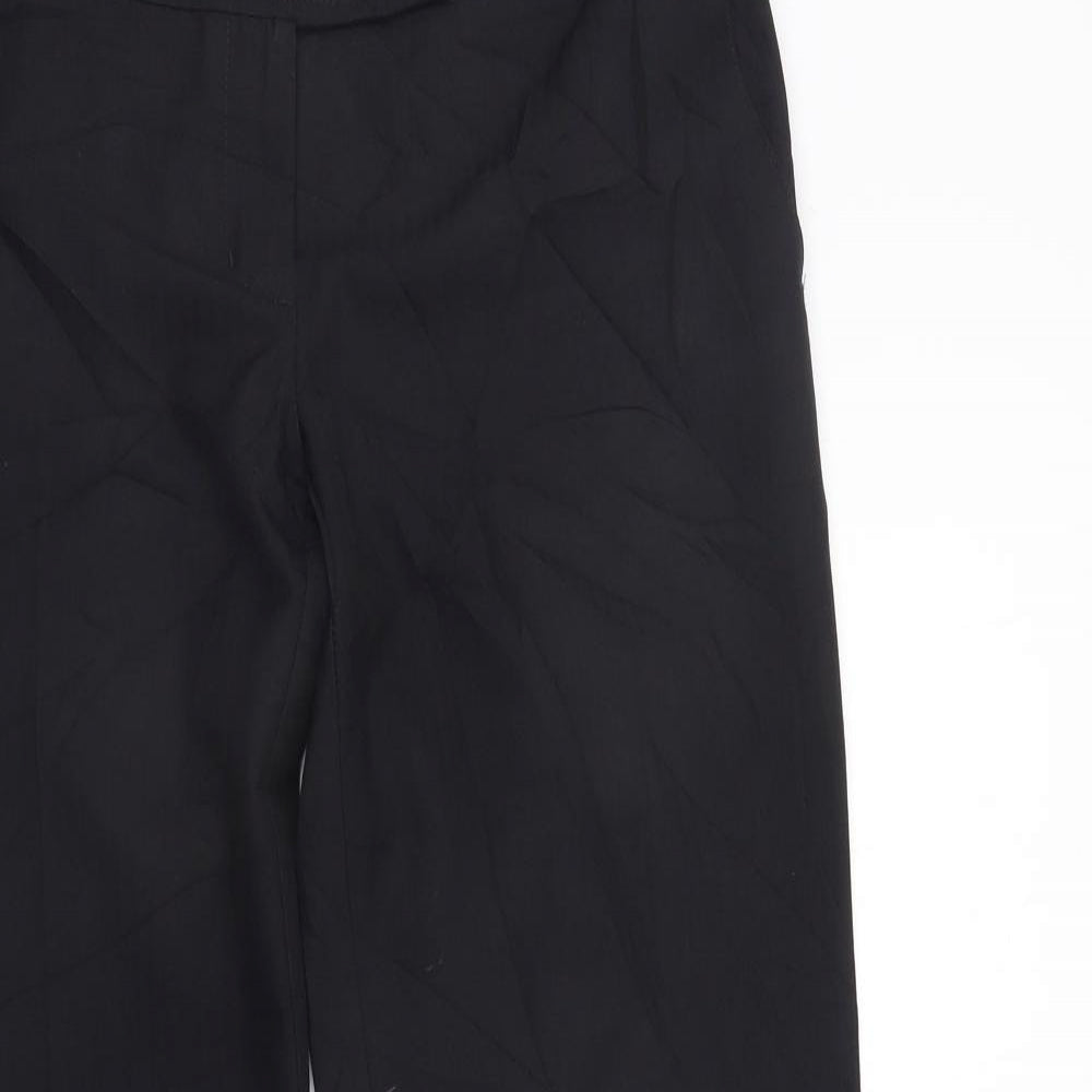 Womens UK Size 10 F&F Regular Fit  Black Trousers