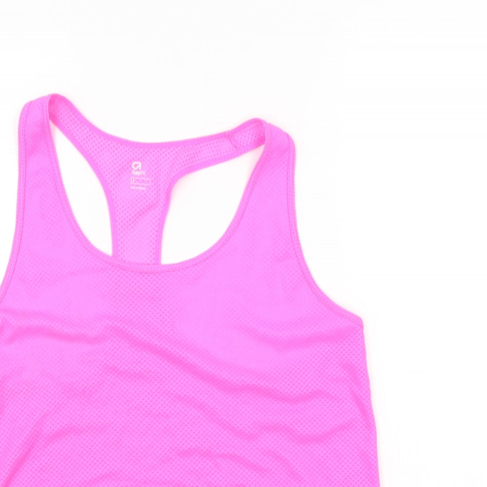 Womens UK Size L Gap Pink Basic Tank
