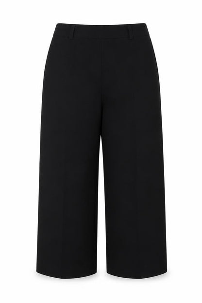 Womens UK Size 14 Preworn Regular Fit  Black Trousers