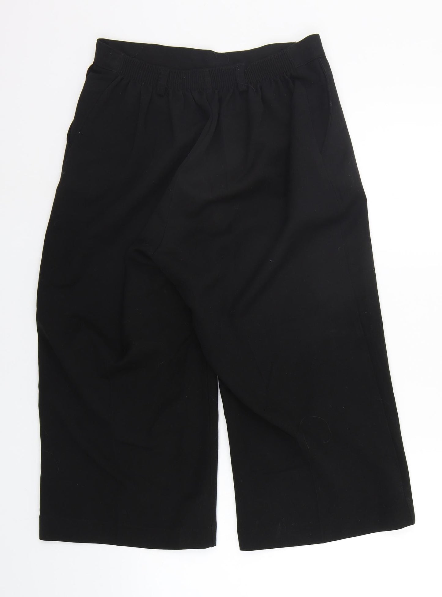 Womens UK Size 14 Preworn Regular Fit  Black Trousers