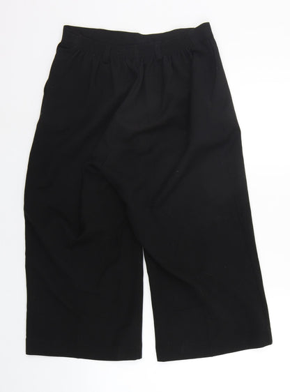 Womens UK Size 14 Preworn Regular Fit  Black Trousers