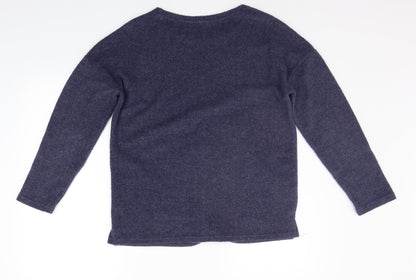 Nutmeg Womens Blue   Pullover Jumper Size 10