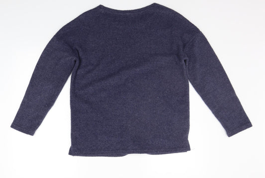 Nutmeg Womens Blue   Pullover Jumper Size 10