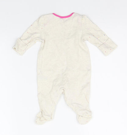 Mothercare Baby Beige Geometric  Babygrow One-Piece Size 0-3 Months