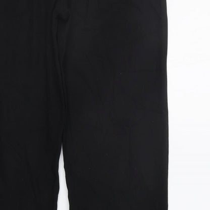 Womens UK Size 8 Marks and Spencer Regular Fit Sweatpants Black Trousers