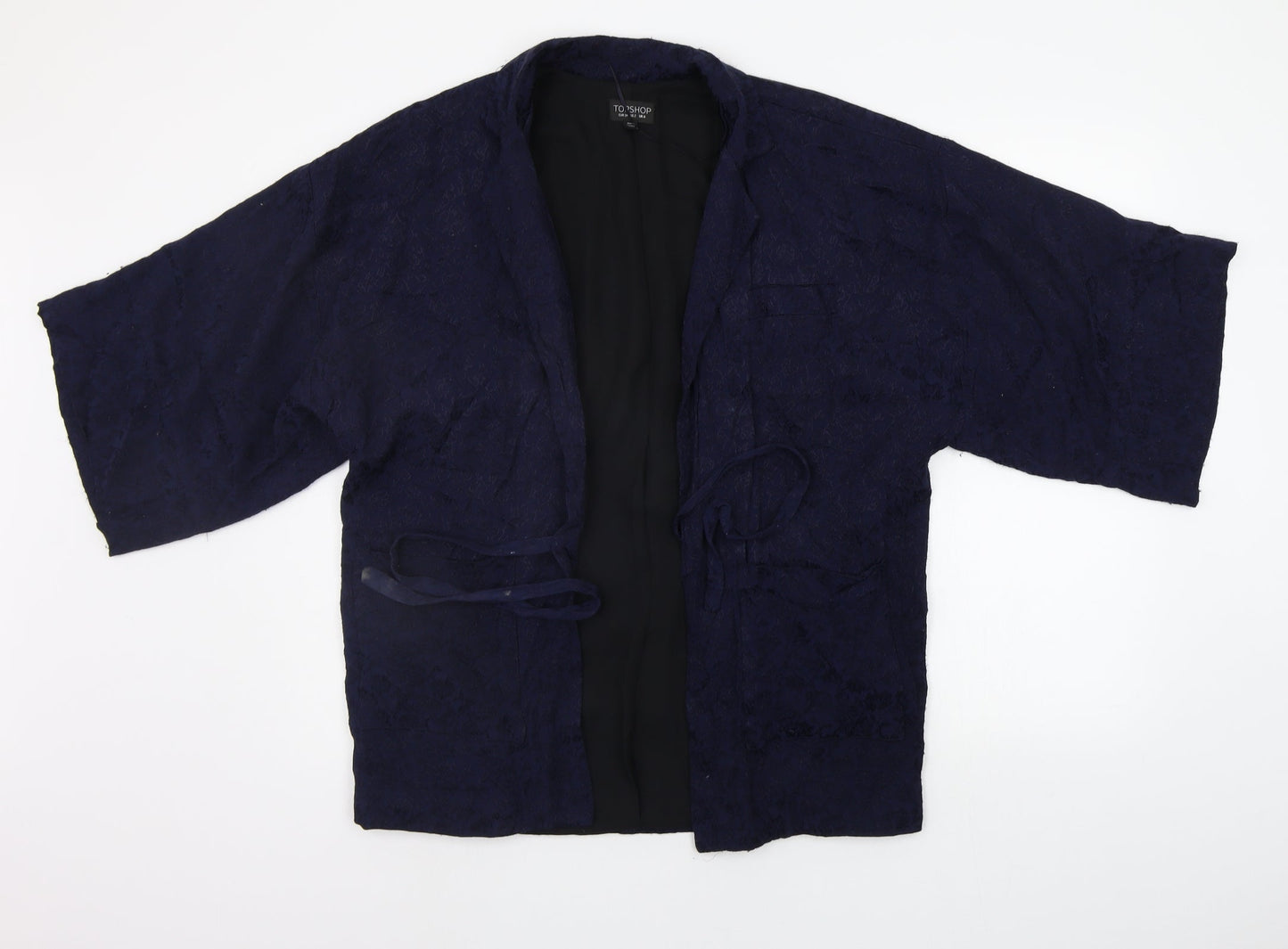 Womens UK Size 6 Topshop Blue Cardigan Jumper