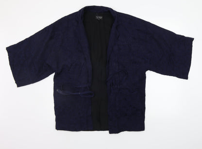 Womens UK Size 6 Topshop Blue Cardigan Jumper