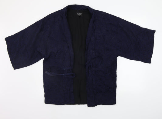 Womens UK Size 6 Topshop Blue Cardigan Jumper