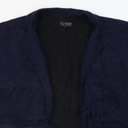Womens UK Size 6 Topshop Blue Cardigan Jumper