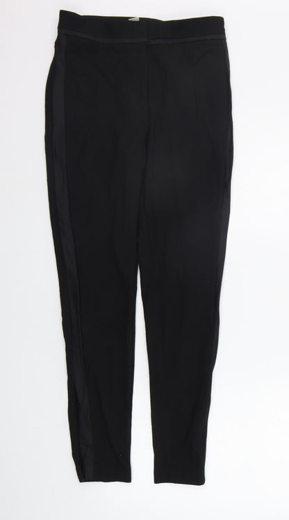 Womens UK Size 8 H&M Regular Fit  Black Trousers