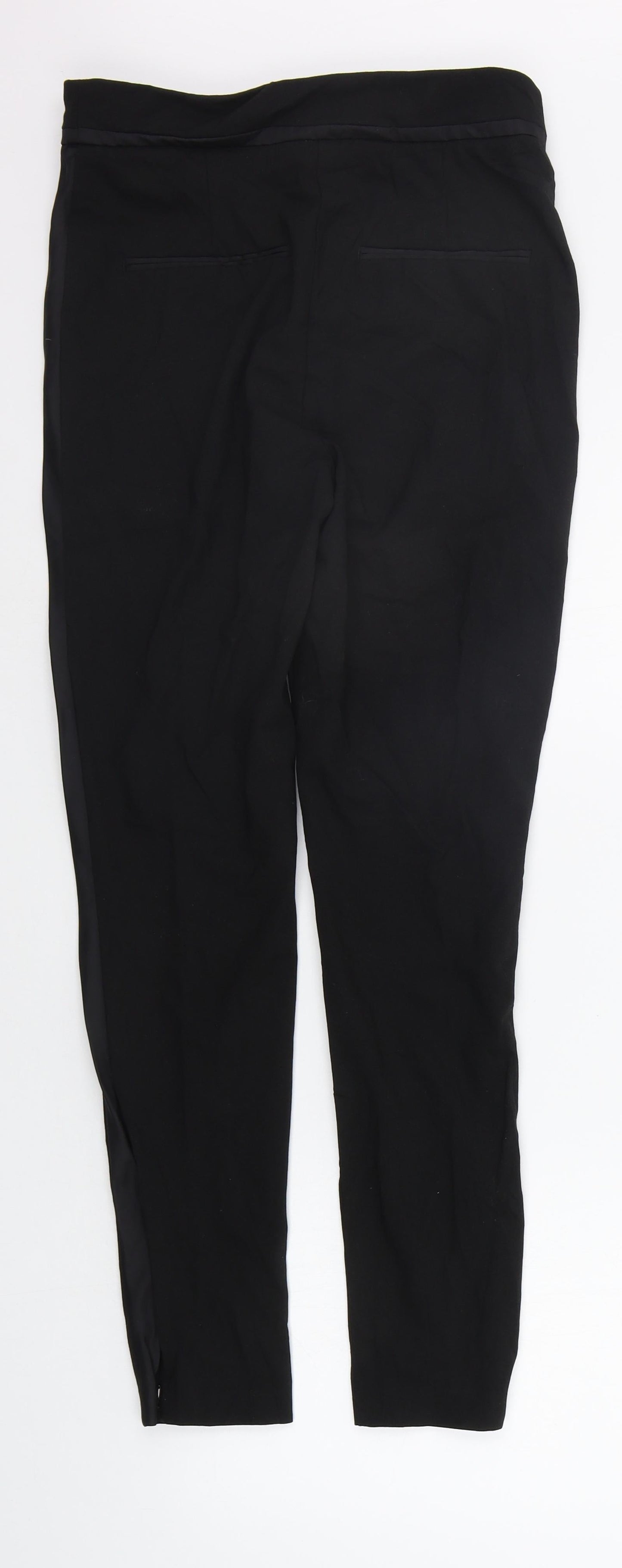 Womens UK Size 8 H&M Regular Fit  Black Trousers