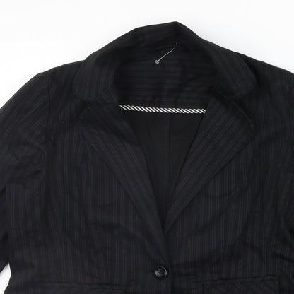 BAY Womens Black   Jacket Blazer Size 12
