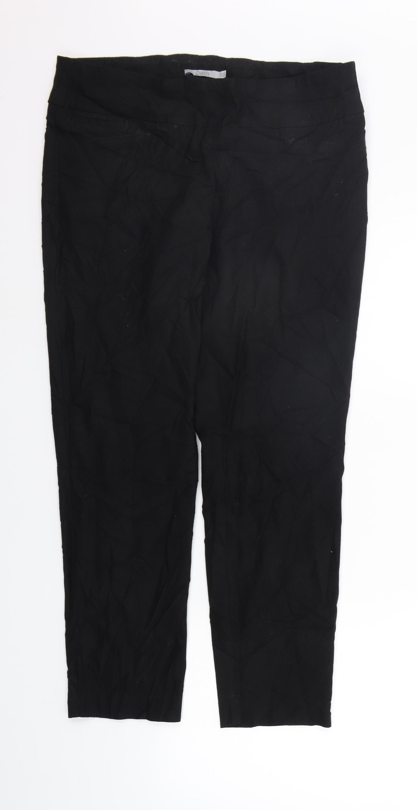 Womens UK Size 14 Dalia Regular Fit  Black Trousers