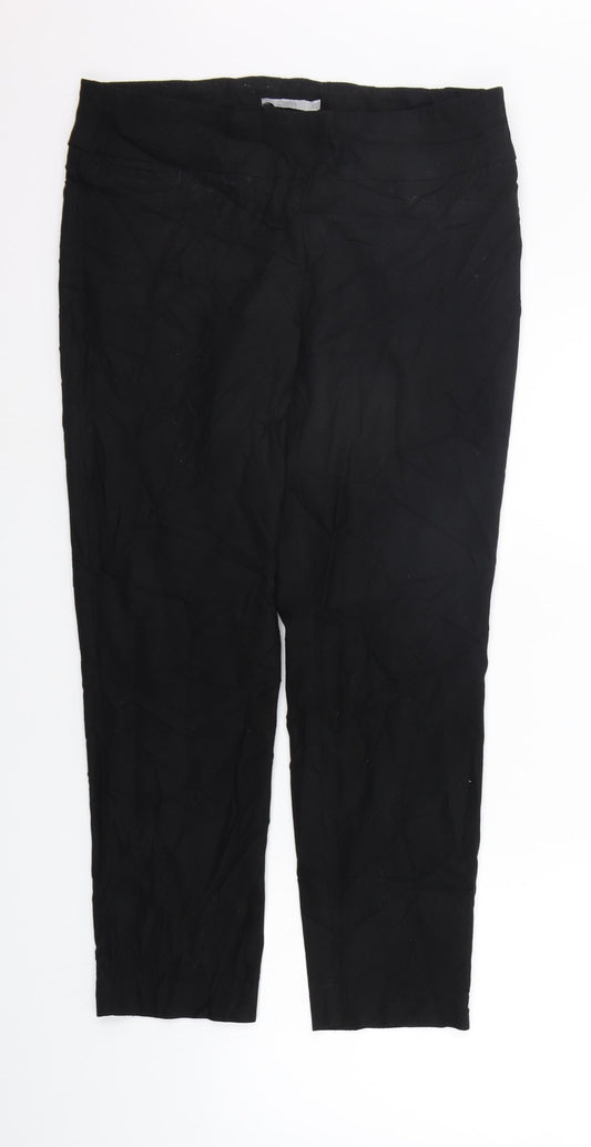 Dalia Womens Black   Trousers  Size 14 L24 in