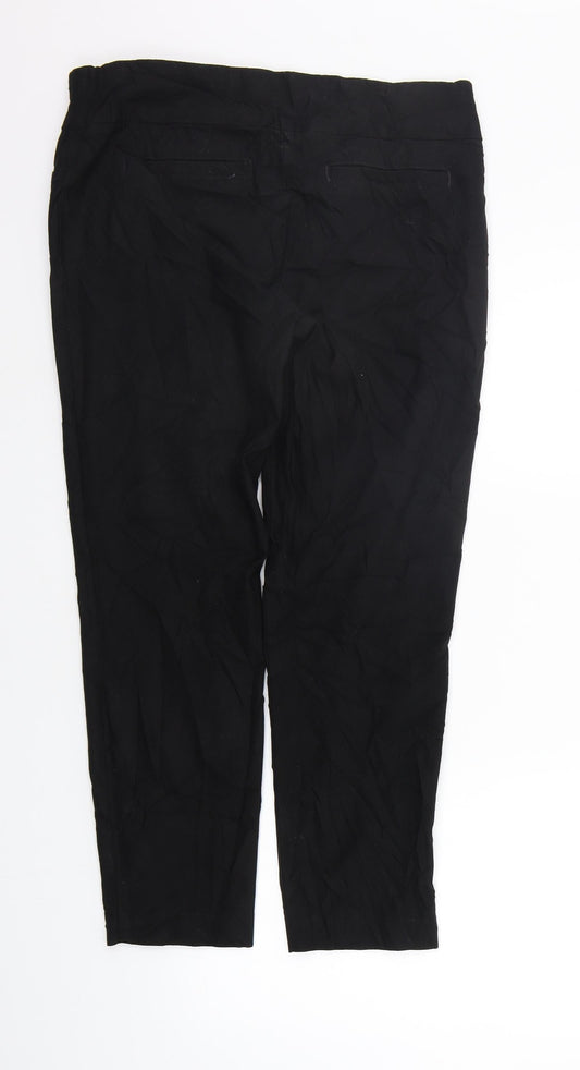 Dalia Womens Black   Trousers  Size 14 L24 in
