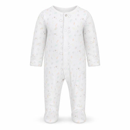 F&F Baby White Geometric  Babygrow One-Piece Size 0-3 Months