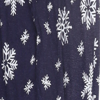 B&M Girls Blue Geometric  Top Pyjama Pants Size 7-8 Years  - SNOW FLAKE