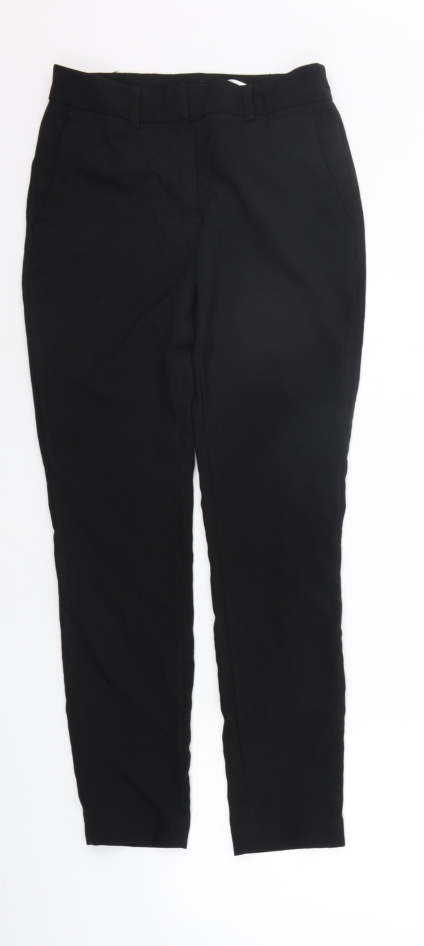 Womens UK Size 4 NEXT Regular Fit Sweatpants Black Trousers