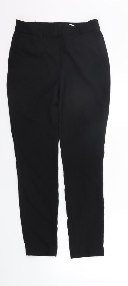 Womens UK Size 4 NEXT Regular Fit Sweatpants Black Trousers