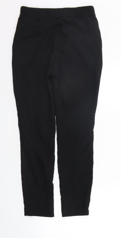 Womens UK Size 4 NEXT Regular Fit Sweatpants Black Trousers