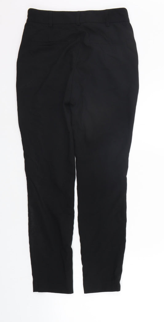Womens UK Size 4 NEXT Regular Fit Sweatpants Black Trousers