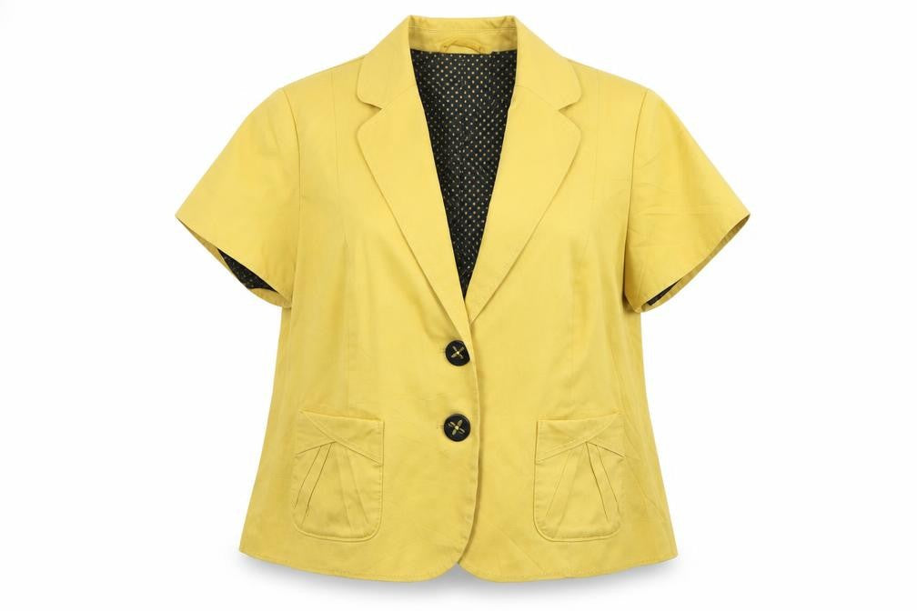 Womens UK Size 12 Marks and Spencer Regular Yellow Blazer