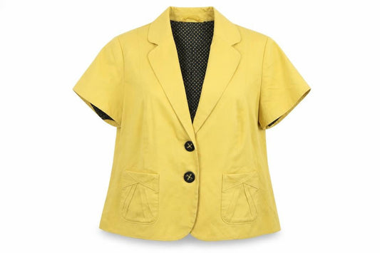 Womens UK Size 12 Marks and Spencer Regular Yellow Blazer