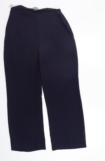 Womens UK Size 12 Marks and Spencer Regular Fit  Blue Trousers