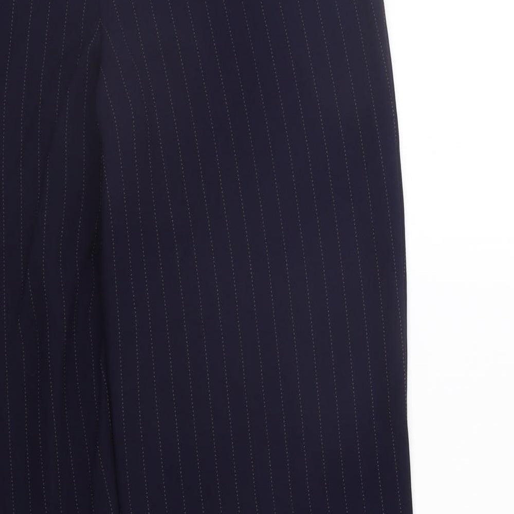 Womens UK Size 12 Marks and Spencer Regular Fit  Blue Trousers