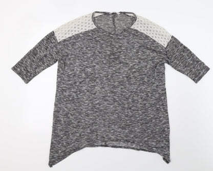 George Womens Grey   Pullover Sweatshirt Size 14