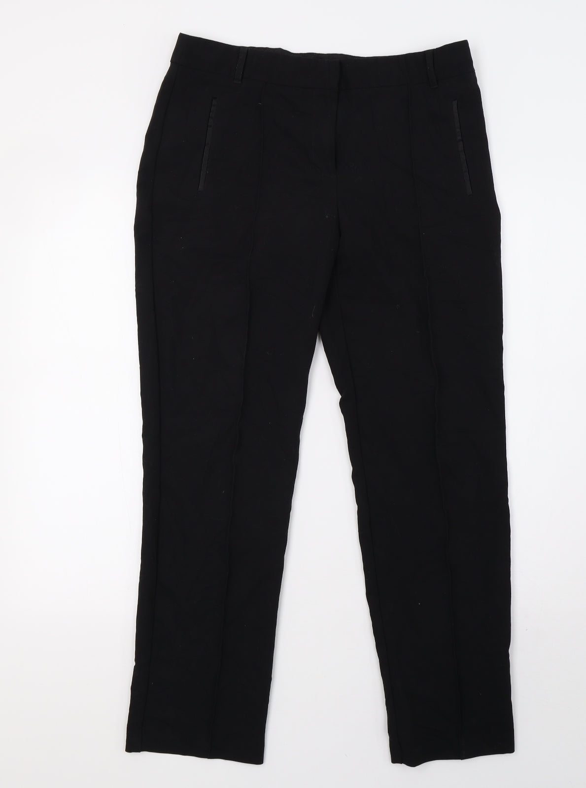 Womens UK Size 10 NEXT Regular Fit  Black Trousers