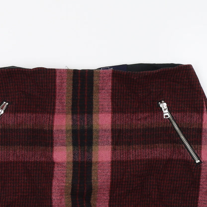 Gap Womens Pink Check  A-Line Skirt Size 8