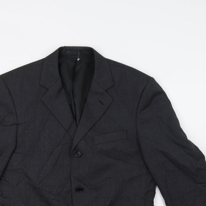 Mens UK Size 38 Burton Regular Grey Suit Jacket