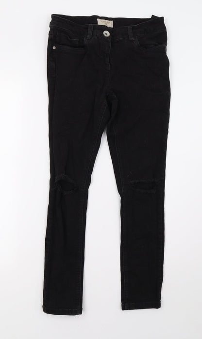 NEXT Girls Black  Denim Skinny Jeans Size 13 Years