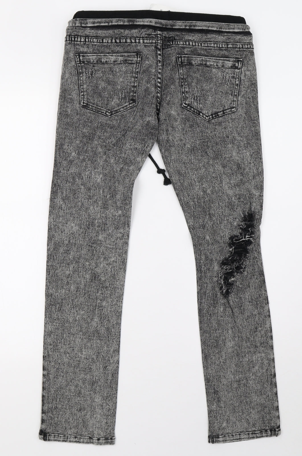 Womens UK Size 10 Preworn Regular Fit Skinny Grey Jeans