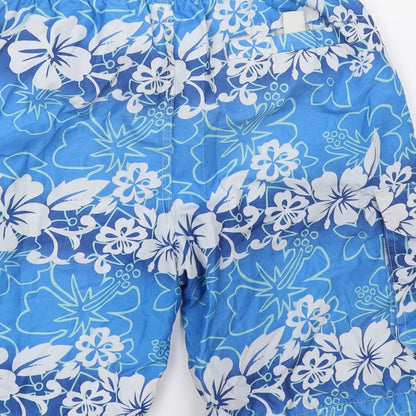 Cedar Wood State Mens Blue Geometric  Sweat Shorts Size S