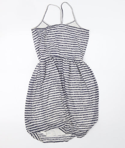 H&M Womens Grey Striped  A-Line  Size S
