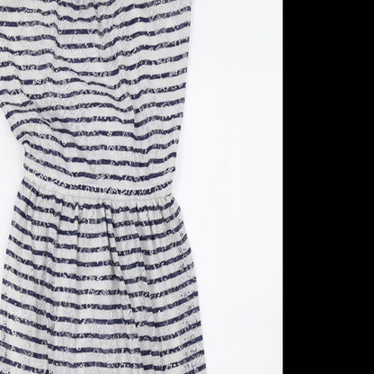 H&M Womens Grey Striped  A-Line  Size S