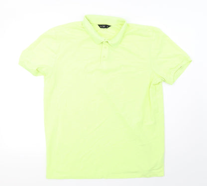 F&F Mens Yellow    Polo Size L
